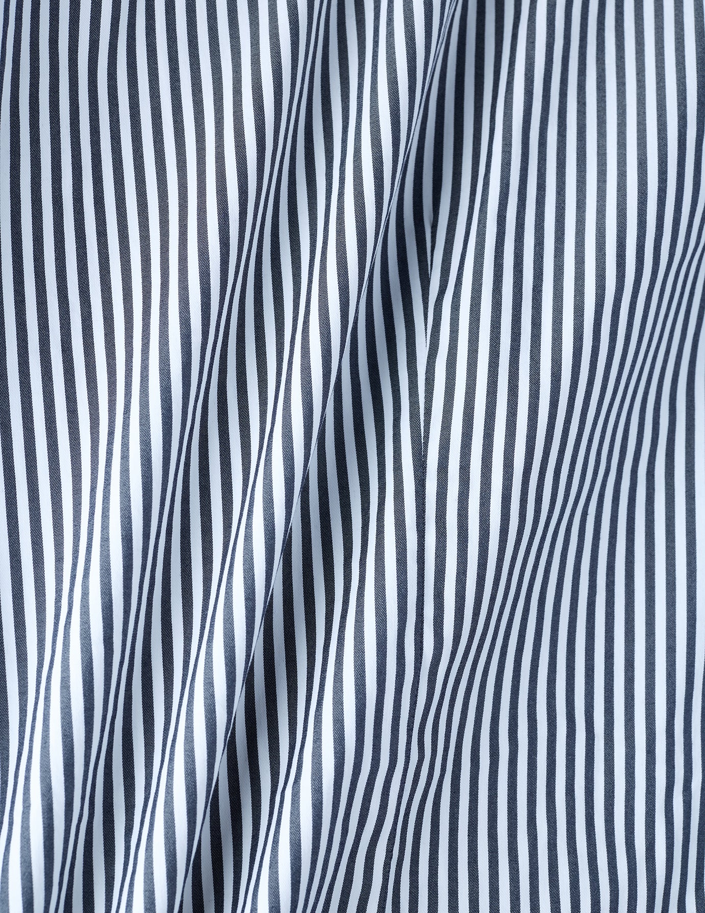 Elevated Shirt Navy Stripe Thin Slim